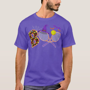 Boo Creepy Tennis Halloween Pumpkin Tennis Ball Co T-Shirt