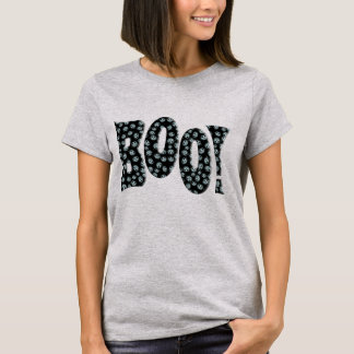 'BOO' Creepy White Pumpkins Halloween T-Shirt