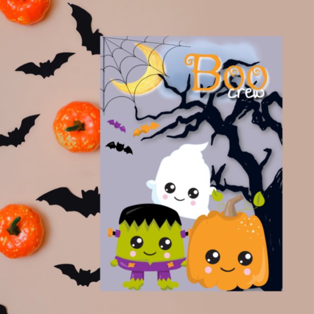 Boo Crew 1 Cute Halloween Card for Kids (Creator Uploaded)