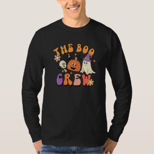 Boo Crew 60s 70s Hippie Ghost Costume Halloween T-Shirt