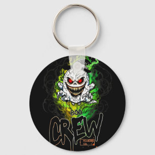 Boo crew black ghost halloween ghost ghost apparel keychain