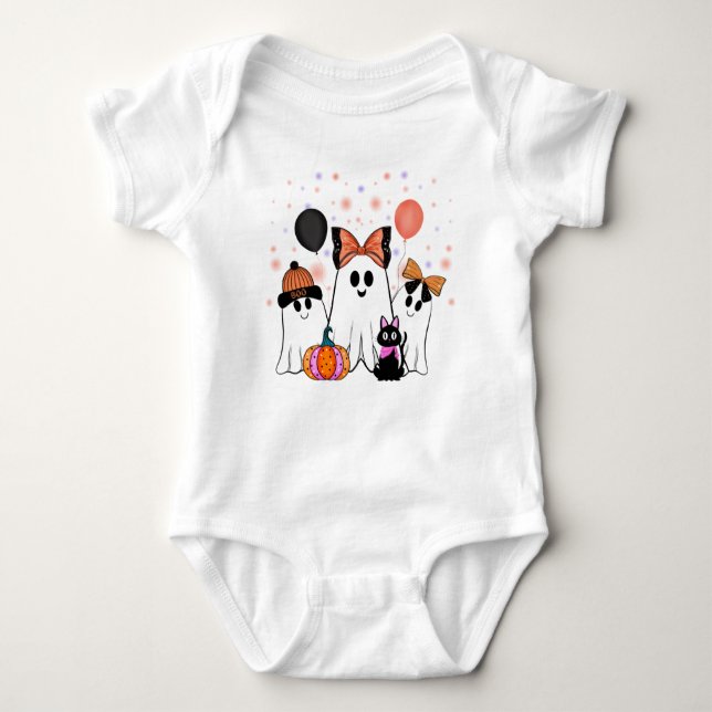 Boo Crew Celebration Baby Bodysuit (Front)