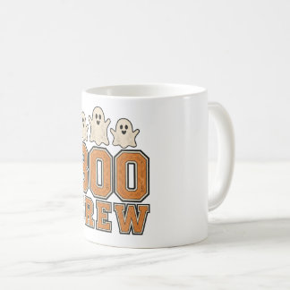Boo Crew Cute Ghost Halloween Design Coffee Mug