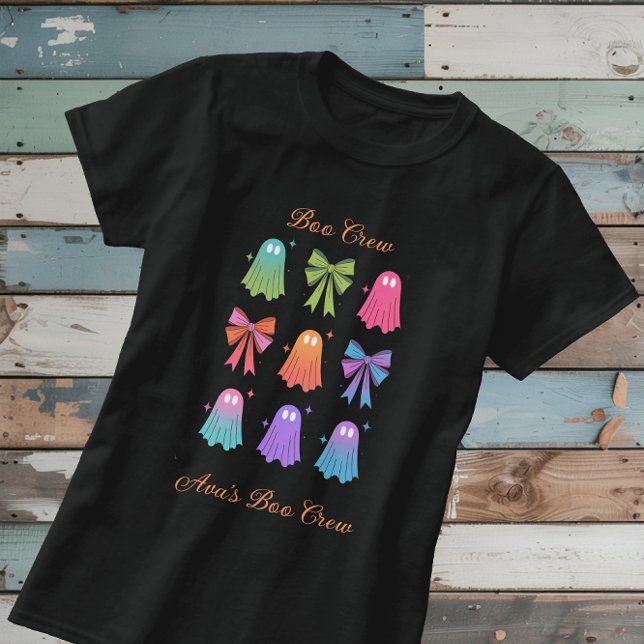 Boo Crew family Ghosts Personalized Spooky Gift T-Shirt (Creator Uploaded)