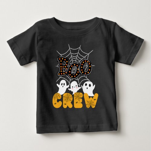 Boo Crew Family Matching Funny Halloween Baby T_Shirt