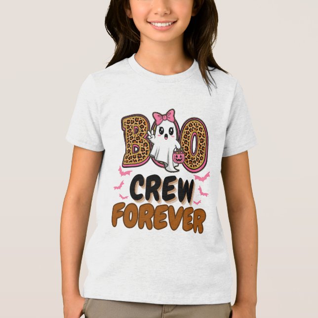 Boo Crew Forever – Matching Halloween Group Tri-Blend Shirt (Front)