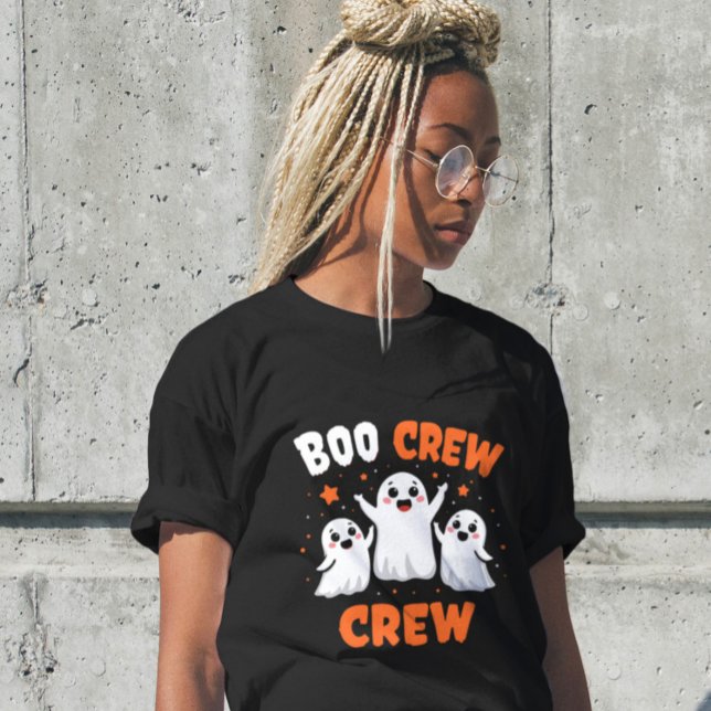 Boo Crew  Funny Cute Halloween Womens Tshirts (Creator Uploaded)