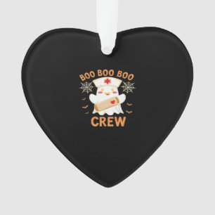 Boo Crew Funny Ghost Spooky Halloween Nurse T-Shir Ornament