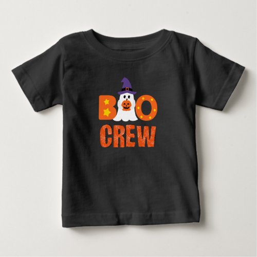 Boo Crew Funny Halloween Ghost Pumpkin Party Baby T_Shirt