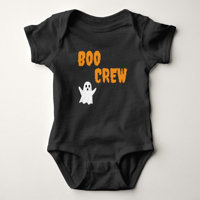Boo Crew Ghost Baby Bodysuit (Front)