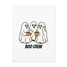 Boo Crew Ghost Coffee Drinkers Halloween Graphic