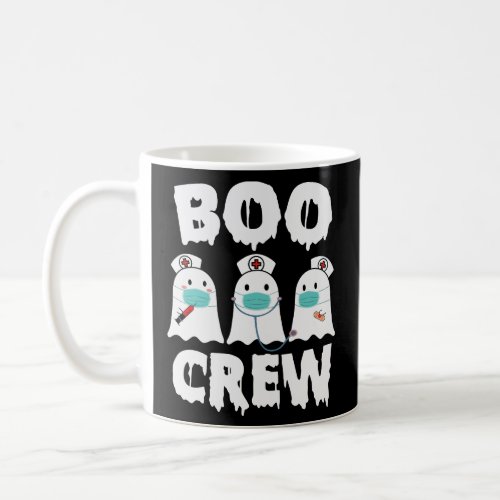 Boo Crew Ghost Nurses Cute Halloween  Coffee Mug