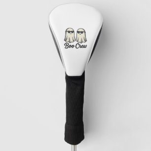 Boo Crew Ghosts Vintage Halloween Shirt Design_1 Golf Head Cover