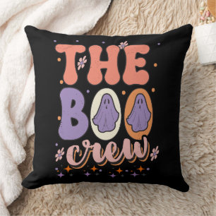 Boo Crew Halloween Family Matching Throw Pillow