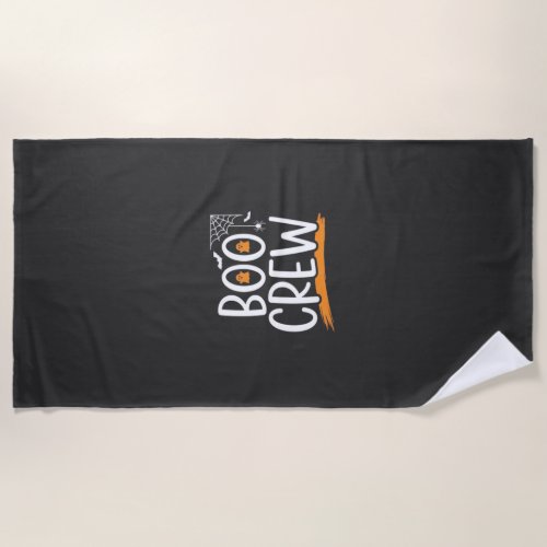 Boo Crew Halloween Ghost Design_1 Beach Towel