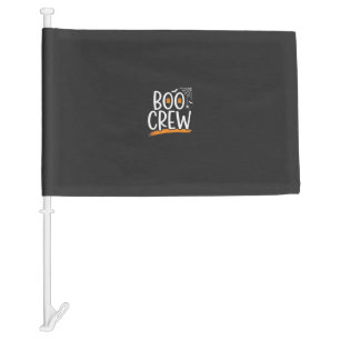 Boo Crew Halloween Ghost Design_1 Car Flag