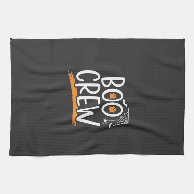 Boo Crew Halloween Ghost Design_1 Kitchen Towel (Horizontal)