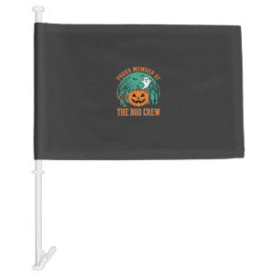 Boo Crew Halloween Ghost Pumpkin Design_1 Car Flag