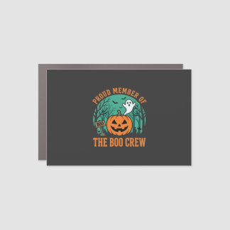 Boo Crew Halloween Ghost Pumpkin Design_1 Car Magnet