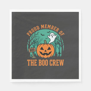 Boo Crew Halloween Ghost Pumpkin Design_1 Napkins