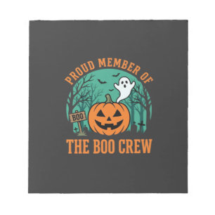 Boo Crew Halloween Ghost Pumpkin Design_1 Notepad