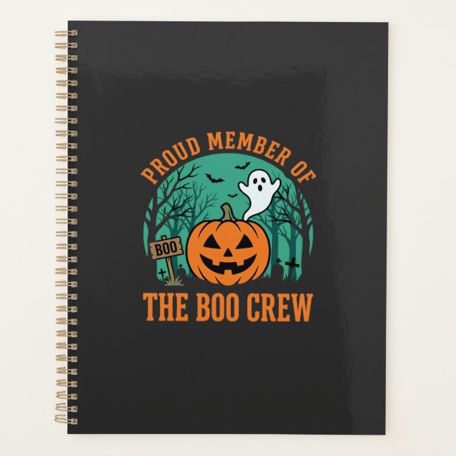 Boo Crew Halloween Ghost Pumpkin Design_1 Planner (Front)