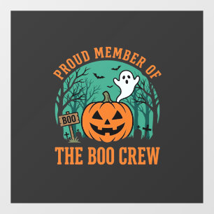 Boo Crew Halloween Ghost Pumpkin Design_1 Window Cling