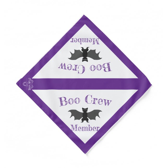 Boo Crew Member Dog Bandana (Front)