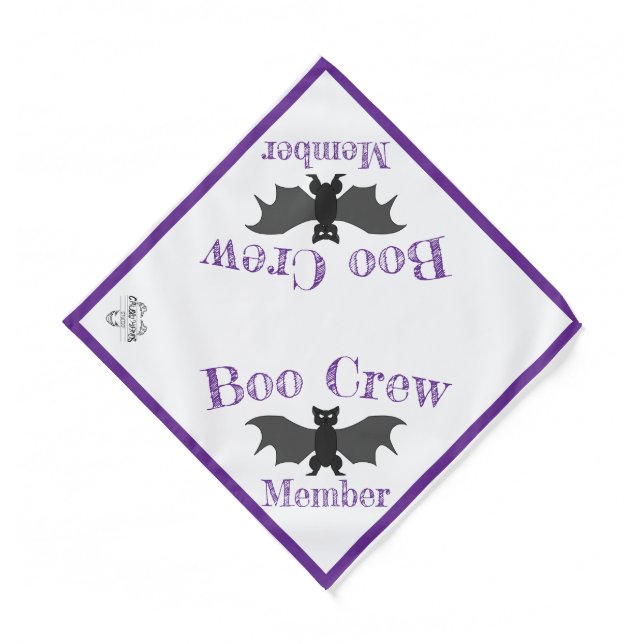 Boo Crew Member Dog Bandana (Front)