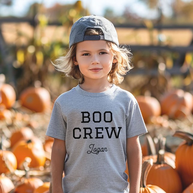 Boo Crew Monogrammed Halloween T-Shirt (Creator Uploaded)