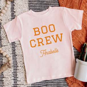 Boo Crew Monogrammed Halloween Toddler T-shirt
