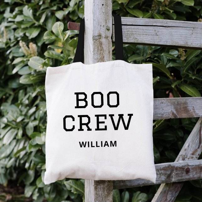 Boo Crew Monogrammed Halloween Tote Bag (Creator Uploaded)
