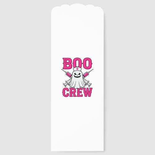 Boo Crew Nurse Ghost Halloween Bookmarks