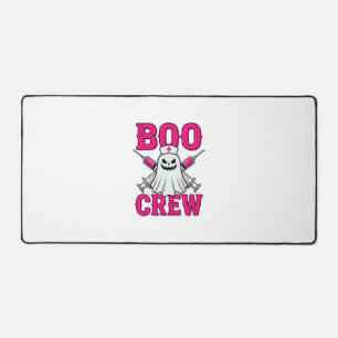 Boo Crew Nurse Ghost Halloween Desk Mat