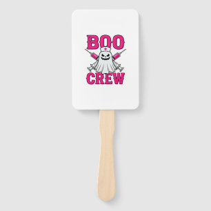 Boo Crew Nurse Ghost Halloween Hand Fan