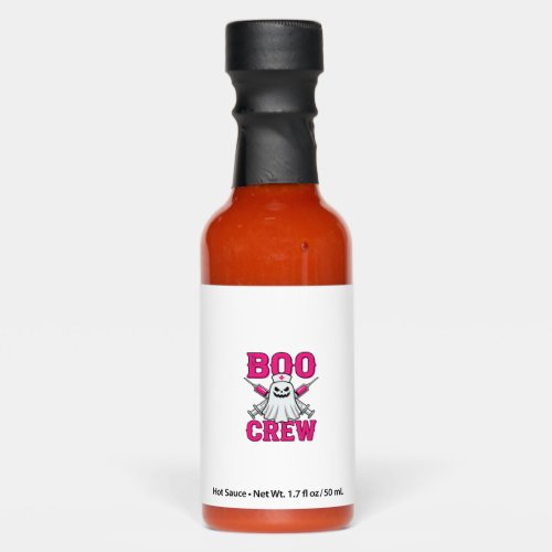 Boo Crew Nurse Ghost Halloween Hot Sauces