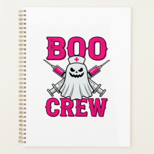 Boo Crew Nurse Ghost Halloween Planner