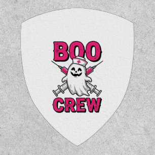 Boo Crew Nurse Ghost Halloween Vector Design_1 Patch