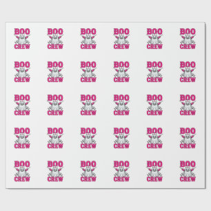 Boo Crew Nurse Ghost Halloween Wrapping Paper
