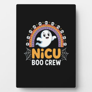 Boo Crew Nurse Halloween for Nurses Ghost Essentia Plaque