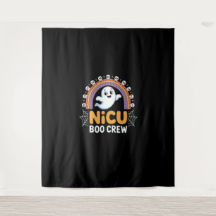 Boo Crew Nurse Halloween for Nurses Ghost Essentia Tapestry