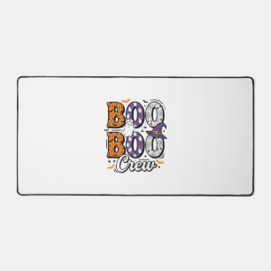 Boo Crew Nurse Halloween Vintage Shirt Design_1 Desk Mat