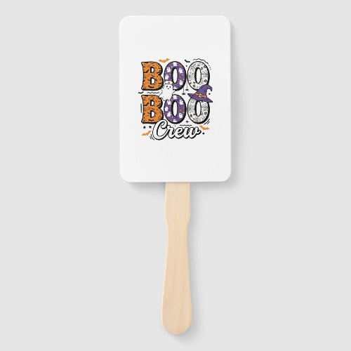 Boo Crew Nurse Halloween Vintage Shirt Design_1 Hand Fan