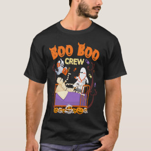Boo Crew Paramedic EMT Nurse Medical Ghost Hallowe T-Shirt