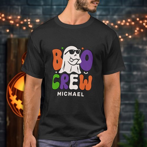 BOO Crew Personalized Family Matching Halloween T_Shirt