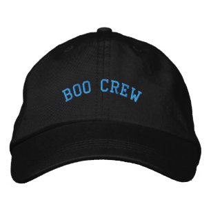 Boo Crew Text Halloween Vibe Perfect Comfort-Hat  Embroidered Baseball Cap