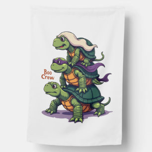 Boo Crew Turtle House Flag