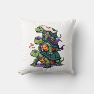Boo Crew Turtle Throw Pillow