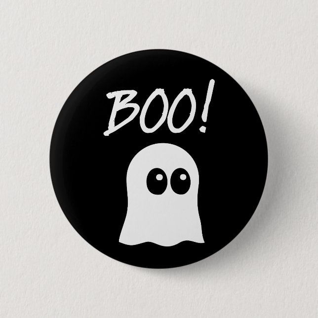 Boo ! Cute Ghost Button (Front)