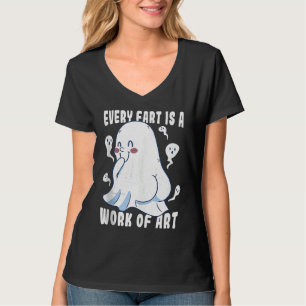 Boo Cute ghost Every fart is a work of art Tank To